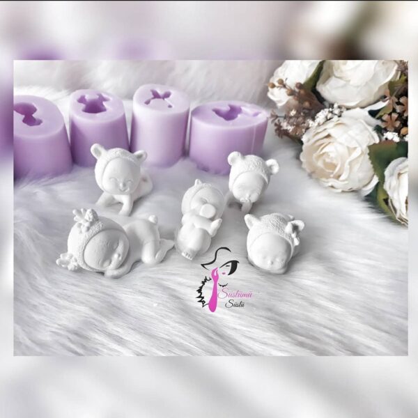 5'Lİ BEBEK SET SİLİKON KALIBI