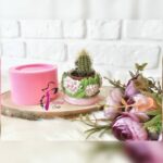 YAPRAKLI ÇİÇEKLİ SAKSI SİLİKON KALIBI