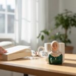 Kapalı Kadın Fincan Süsü Kalıbı