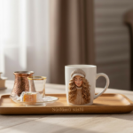 Kadın fincan süsü kalıbı